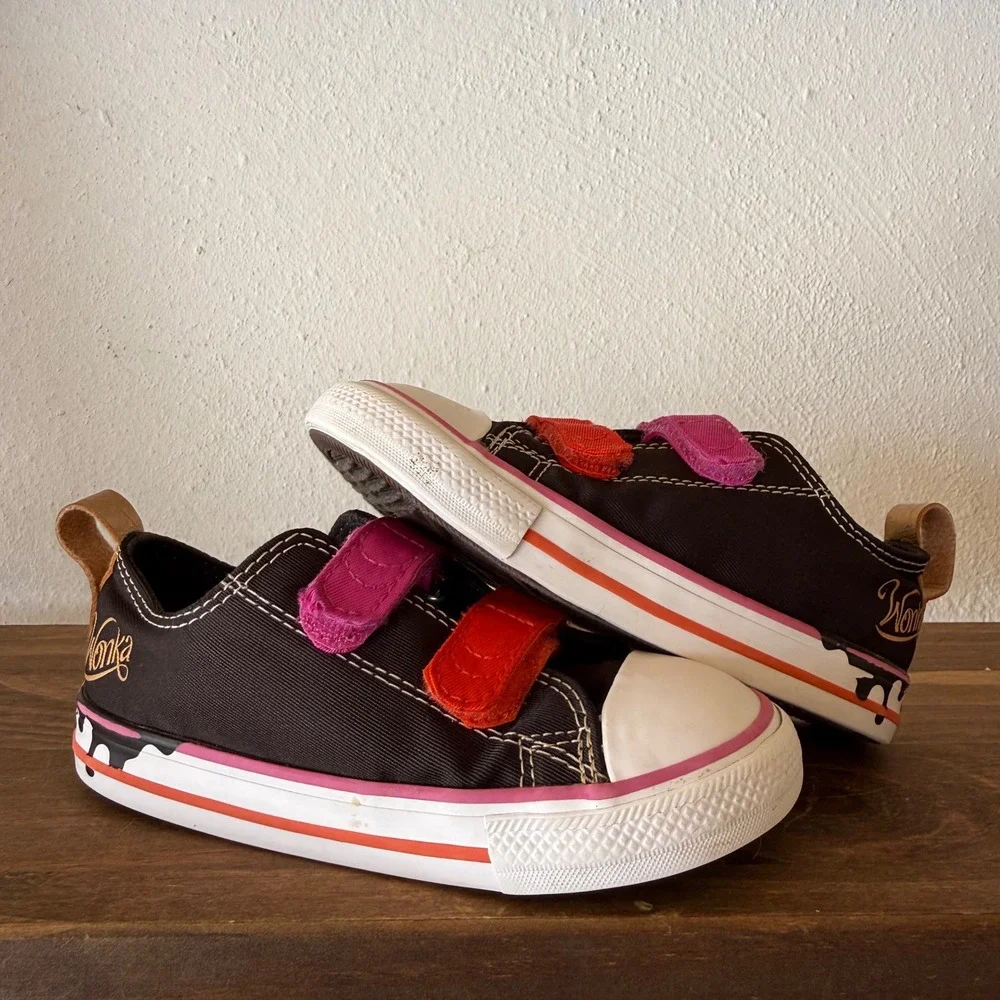 Converse Chuck Taylor All Star Easy On Low TD Willy Wonka Drip Toddler Size 9